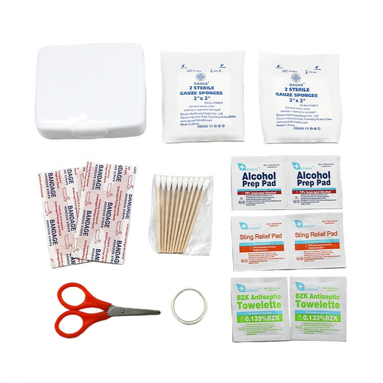Suprimentos médicos kit de primeiros socorros, mini kit de primeiros socorros em casa, mini kit de primeiros socorros