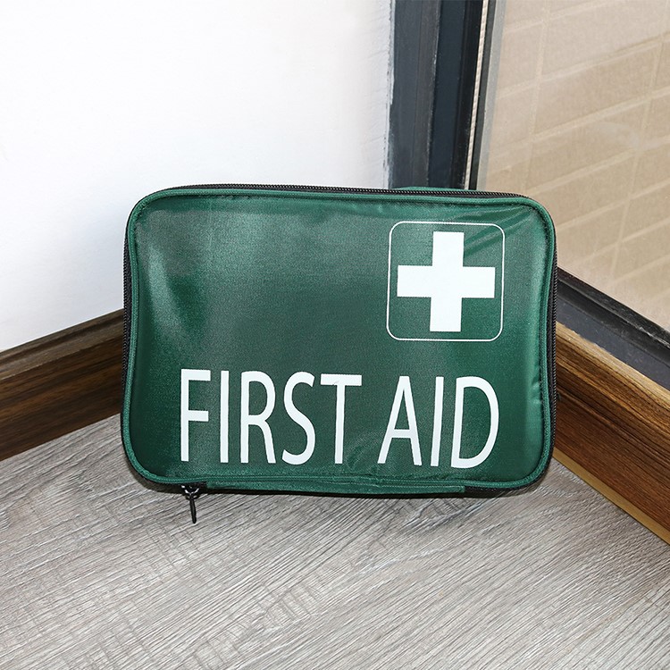  green first aid bag