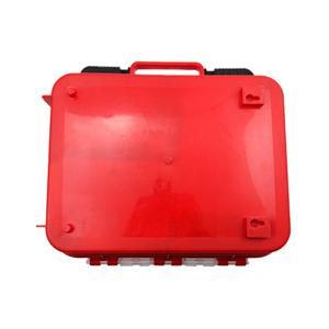 Cassetta di pronto soccorso portatile robusta in ABS con staffa a parete