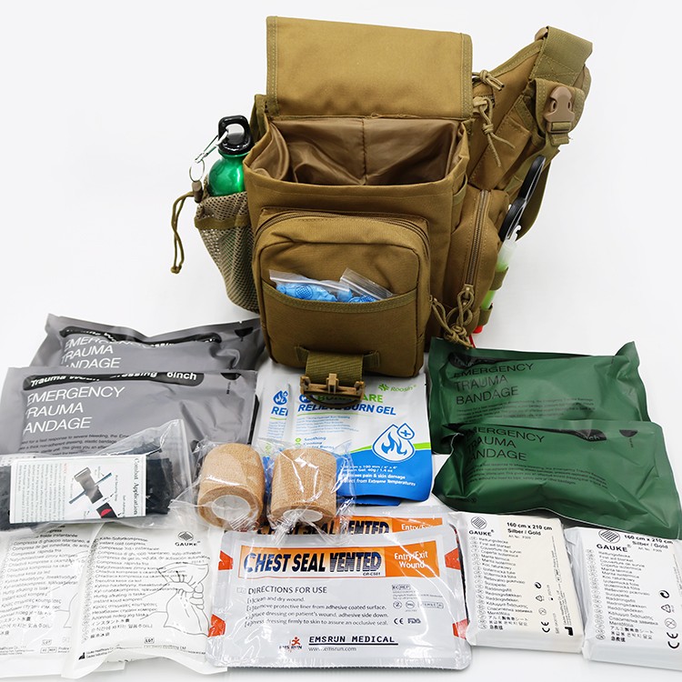 Verbandskasten für das Militär, Ifak-Beutel Militär, Ifak-Beutel, Kit medizinische Armee, Erste-Hilfe-Kasten des Militärs