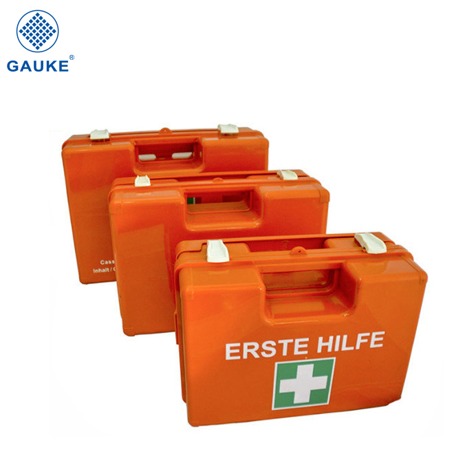 orangefarbener Erste-Hilfe-Kasten, professioneller Erste-Hilfe-Kasten, professioneller Erste-Hilfe-Kasten