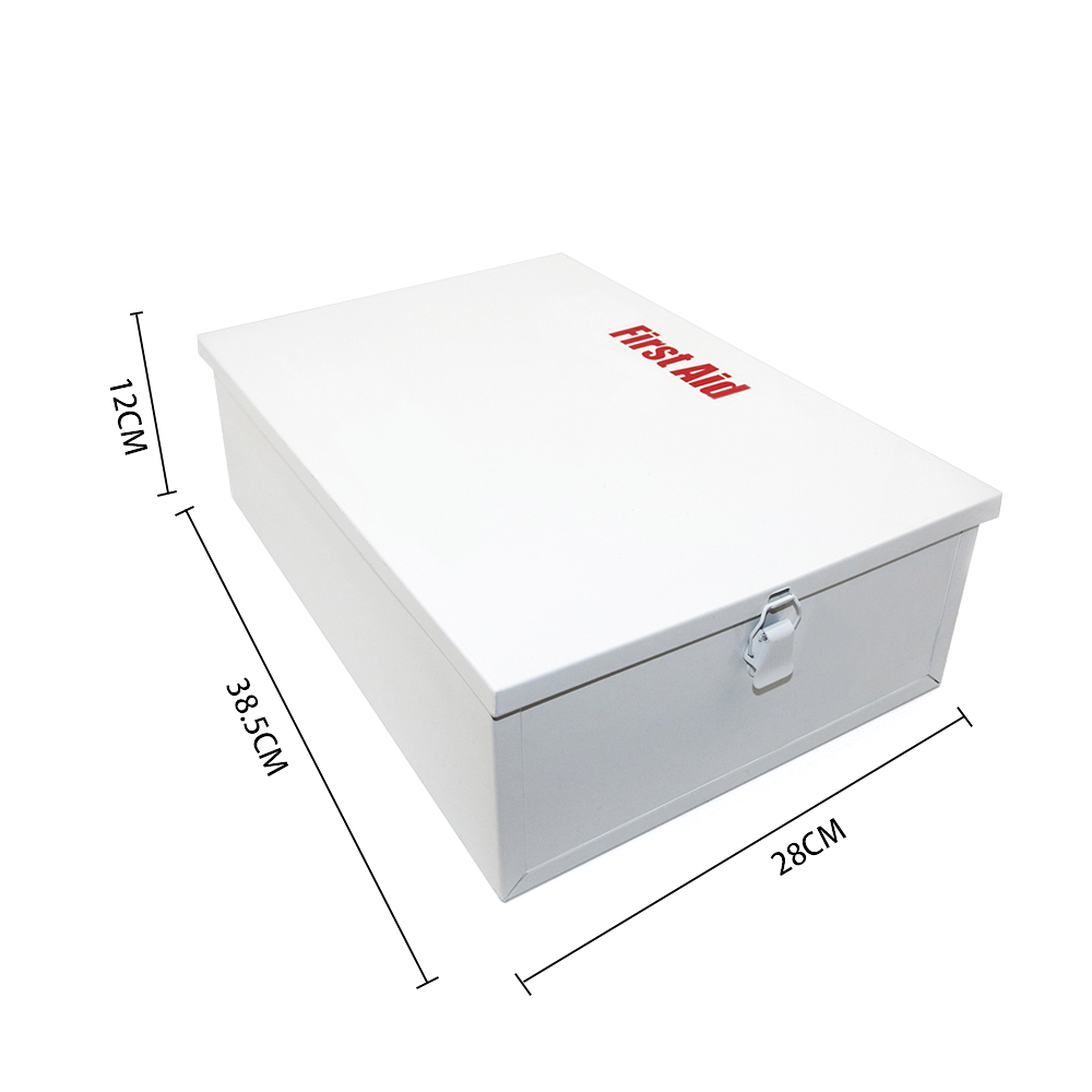 صندوق إسعافات أولية أبيض ، صندوق إسعافات أولية طبي ، صندوق أدوات طبية منزلية