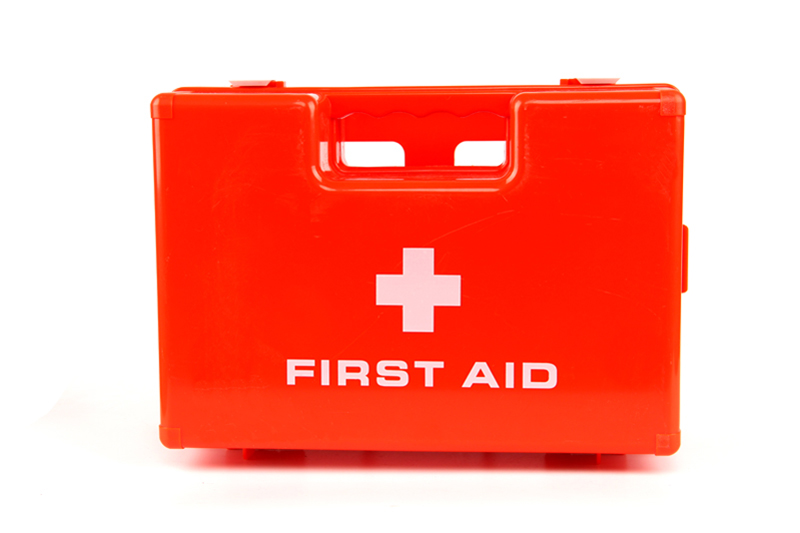 orange first aid kit, first aid kit orange, orange first aid box