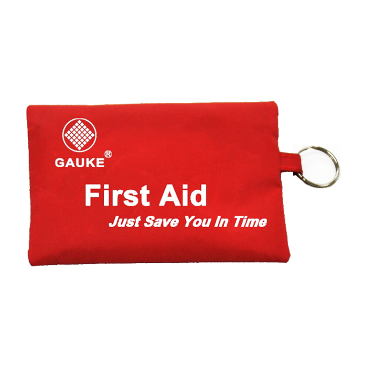 赤い応急処置バッグ、プロの応急処置キット、小さな応急処置ポーチ