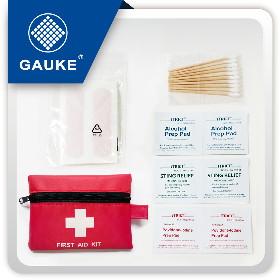 アウトドアトラベルスポーツ用の小さな赤十字救急箱ポーチバッグ