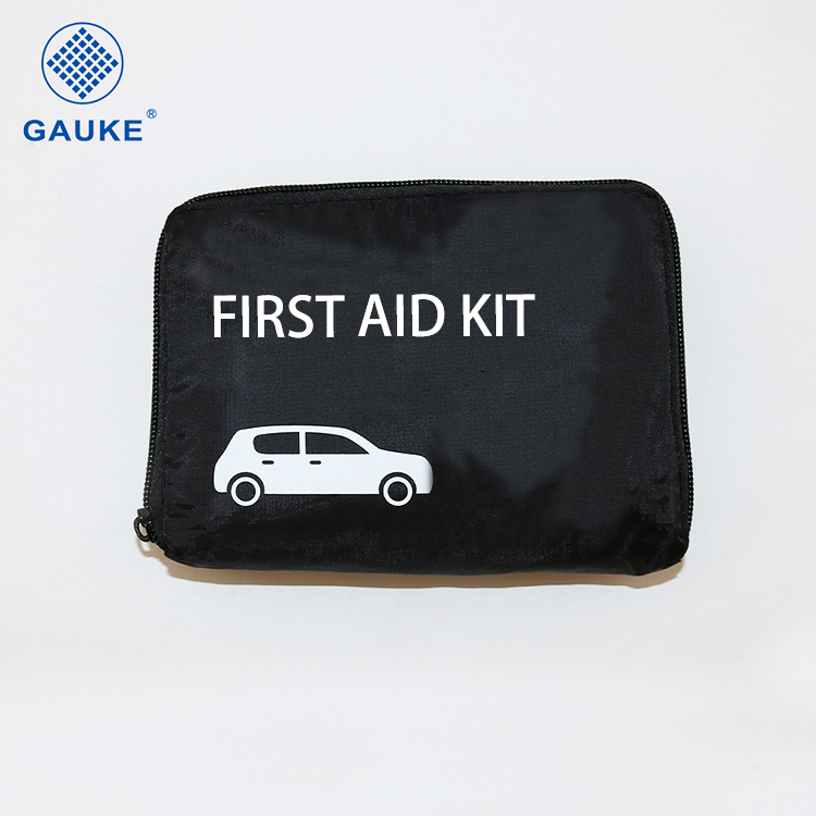 حقيبة الإسعافات الأولية السوداء الحقيبة الطبية للطوارئ للسيارة