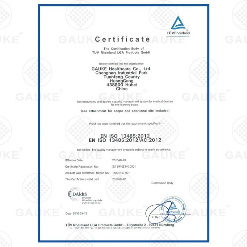Certificare ISO 13485