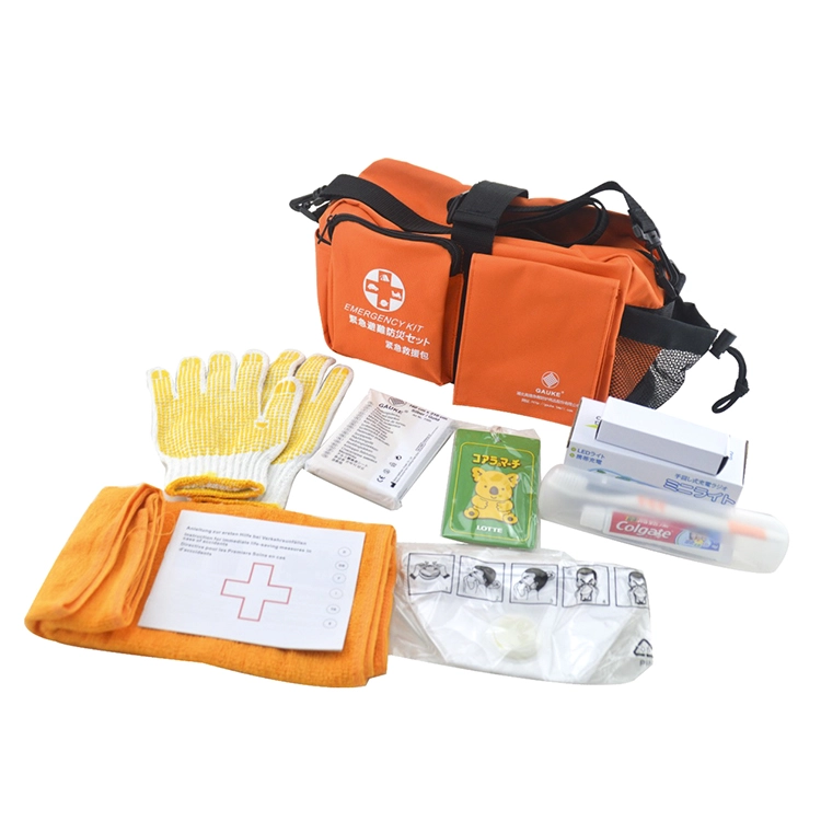kit de primeiros socorros para terremoto, kit de primeiros socorros japão, kit de primeiros socorros para desastres
