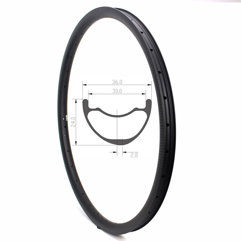 29er Asymmetric Rims 36mm Width 24 Depth Asymmetric all mountain