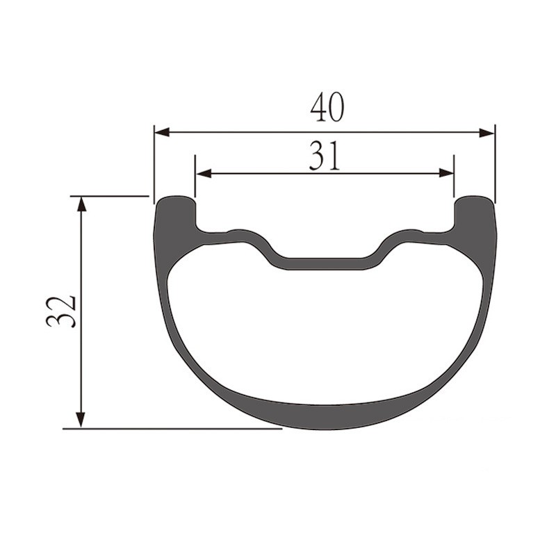 27.5er Enduro Rims 40mm Width 32mm Depth