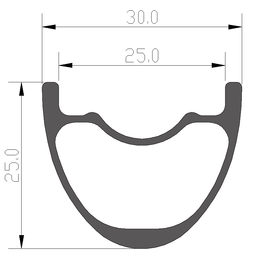 26er Mtb Rims 30mm Width Symmetric Type