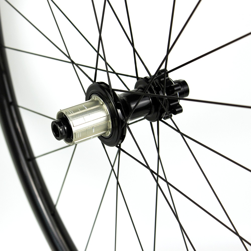 30mm road disc wheelset 28mm width Powerway Cx32 Disc Brake Hub Front 12*100 Rear 12*142