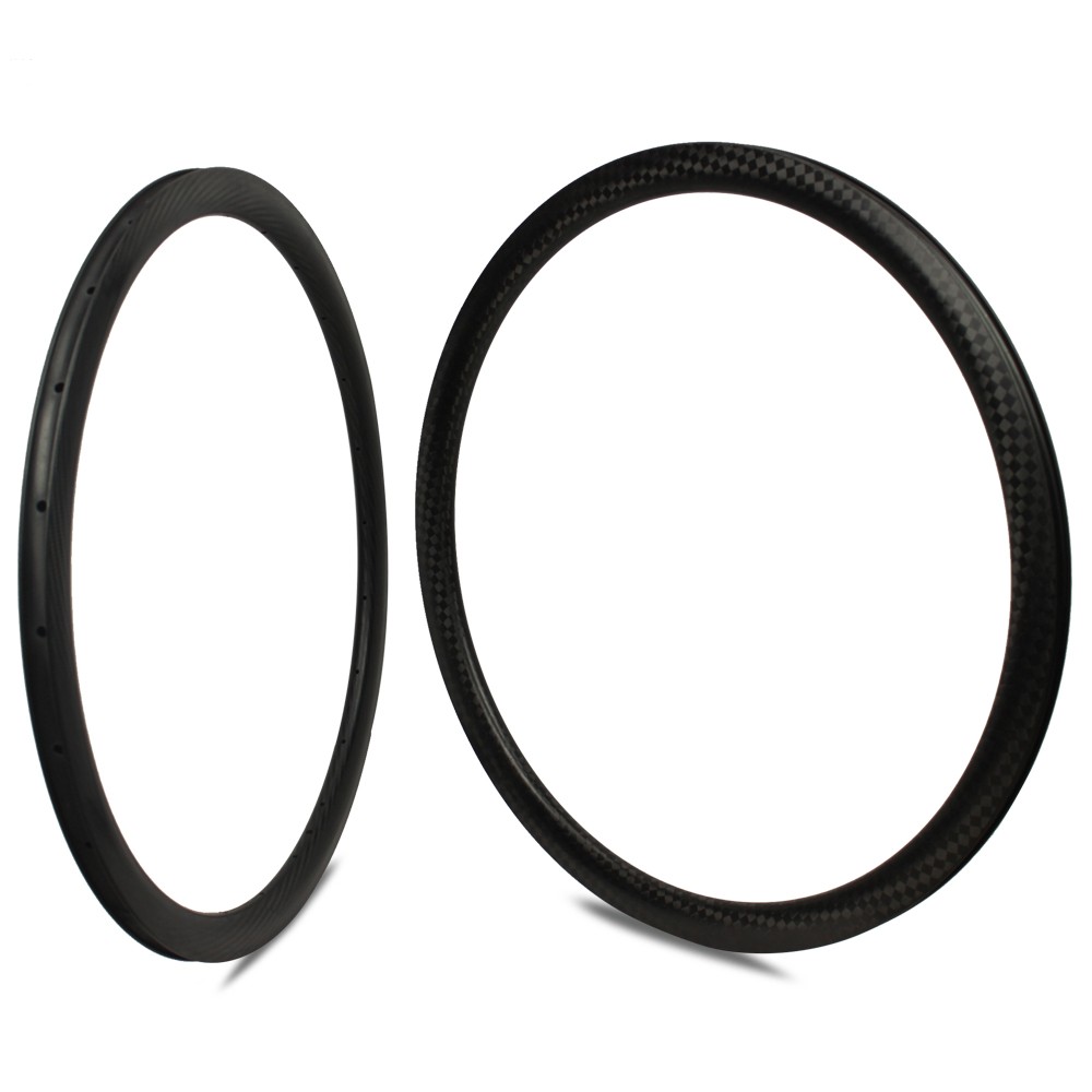 700c Carbon Fiber Road Disc Bike Rim 38mm Depth 27mm Width