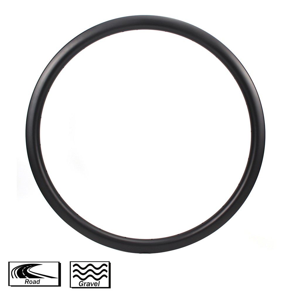 700c Carbon Bicycle Rims 35mm Tubeless Compatible