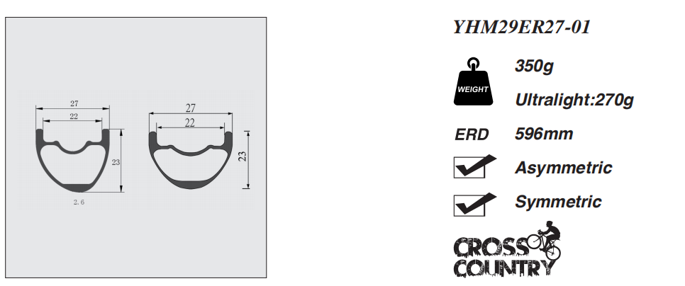 29er wheelset