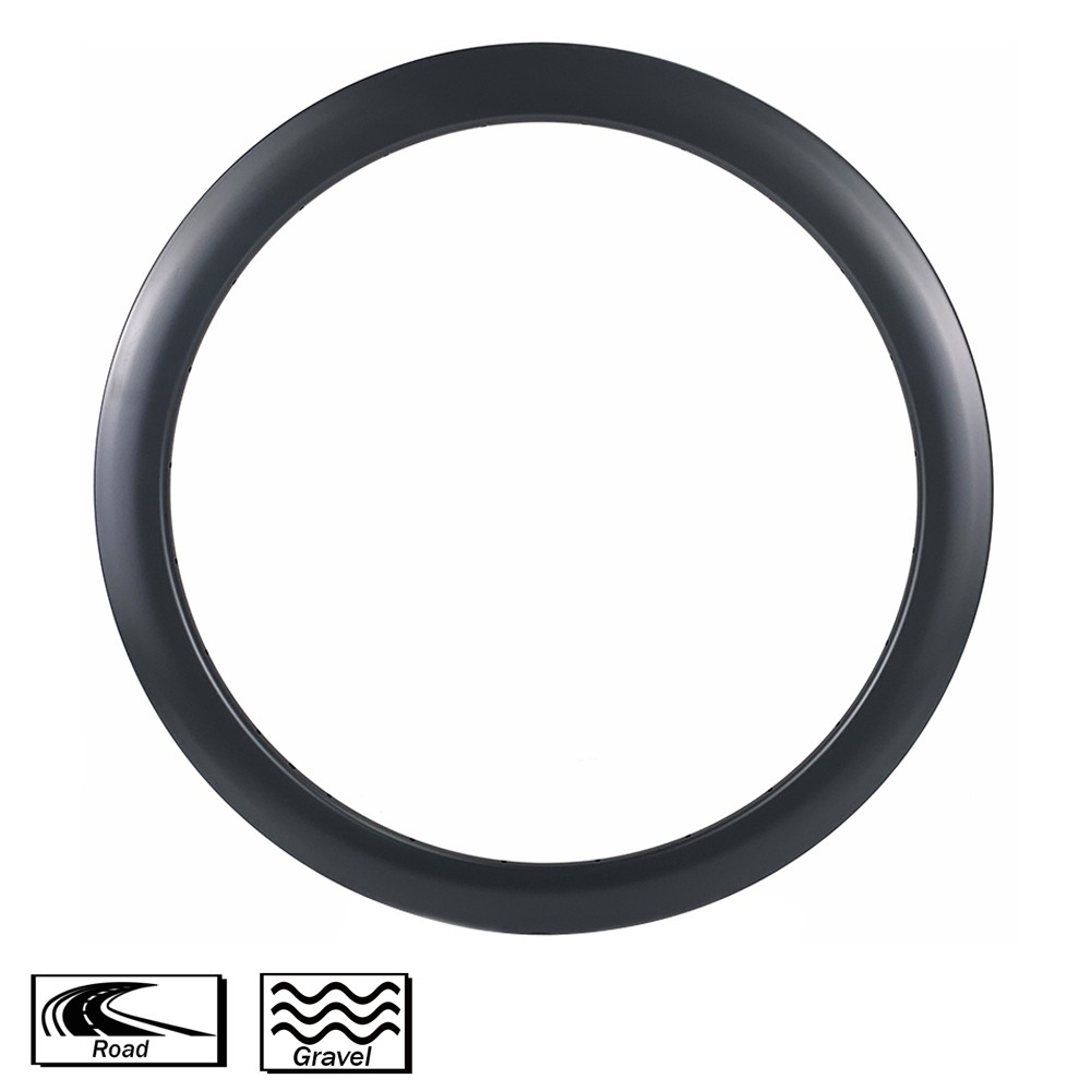 Carbon Fiber Bike Rims 55mm Depth Disc Brake 28mm width