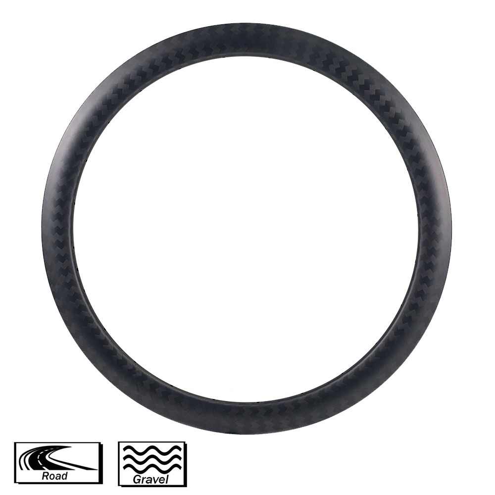 Full Carbon Fiber Cycling Disc Brake Rims 47mm Depth 27mm width