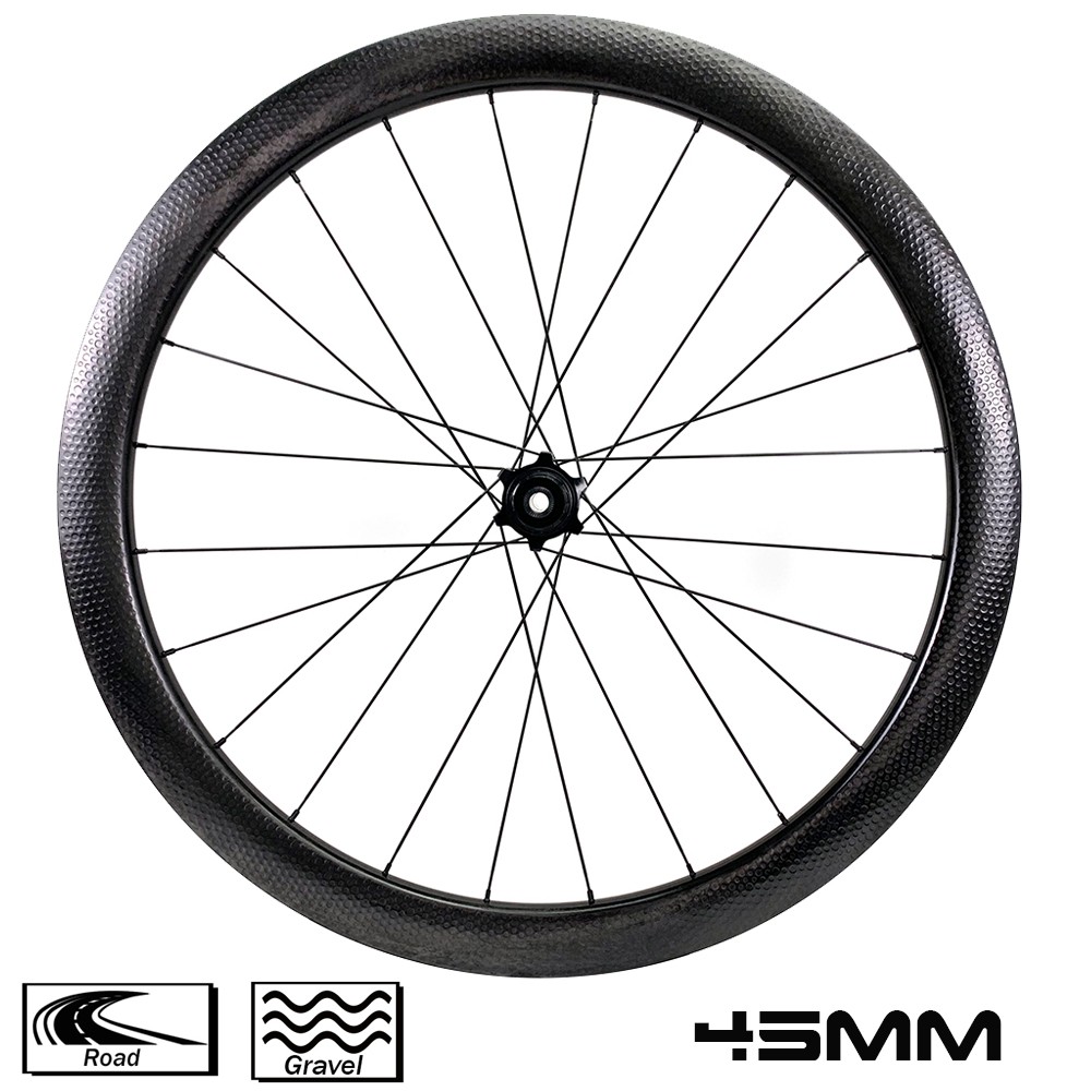 700C dimple surface 45mm depth tubeless compatible