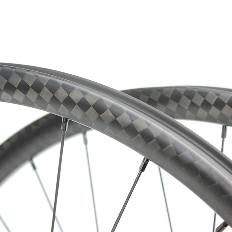 29er Mtb Rims 24mm Depth 24mm Width Xc wheelset symmetric 12k weave