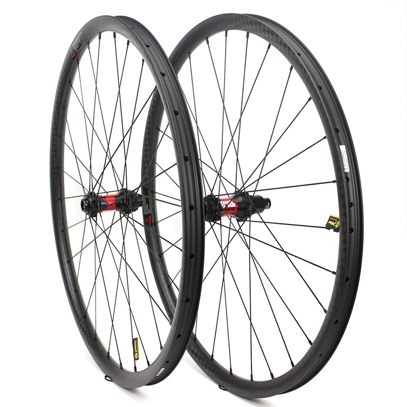 29er Mtb Rims 24mm Depth 24mm Width Xc wheelset symmetric 12k weave