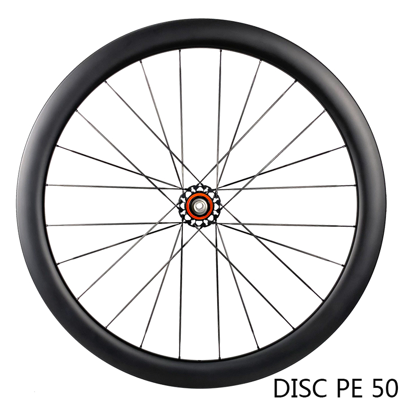 Carbon Speichen Laufradsatz DISC PE 50 Keramiklager ultraleichter Laufradsatz 1280g