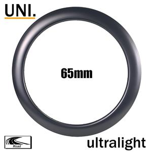 T800 carbon fiber Ultralight UNI rims 700C 65mm rim depth 21mm inner width ultralight rims