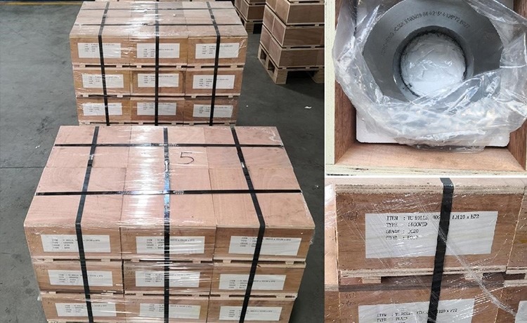 Tungsten carbide rolls exported to Middle East market