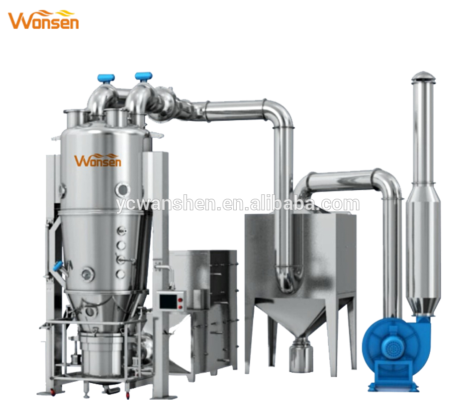 Low-cost/high quality/dust-free fluidized bed granulator machine(FL Series)