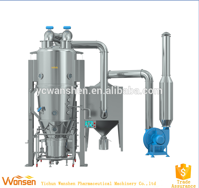 Low Cost High Quality No dust Fluidized drying Granulating machine(FL Series)