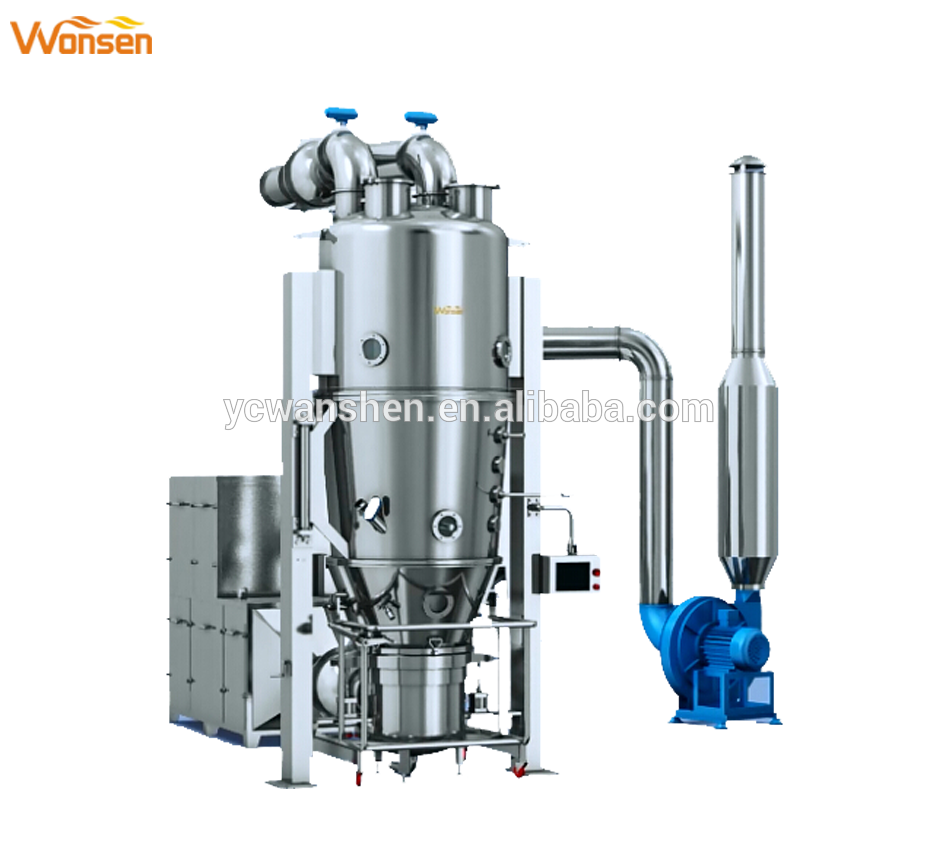Low Cost High Quality No dust Fluidized drying Granulating machine(FL Series)