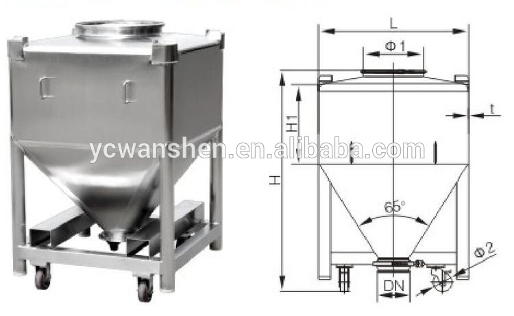 IBC tank/IBC container with 1500 Litre volume