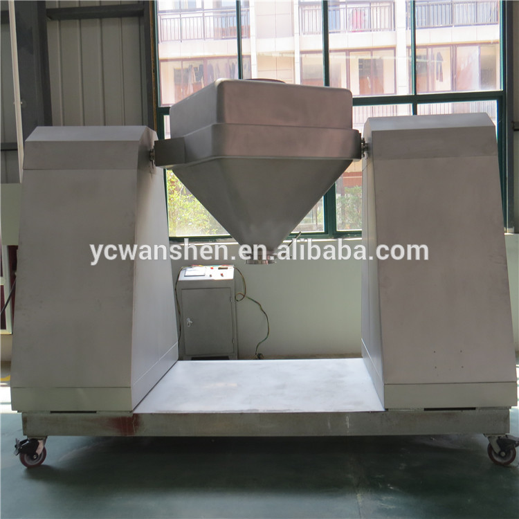 High capacity square cone mixer blender for pharmaceutical use
