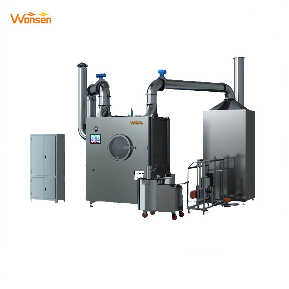High Efficient Pharmaceutical film coating machine with CIP/Sugar coating machine