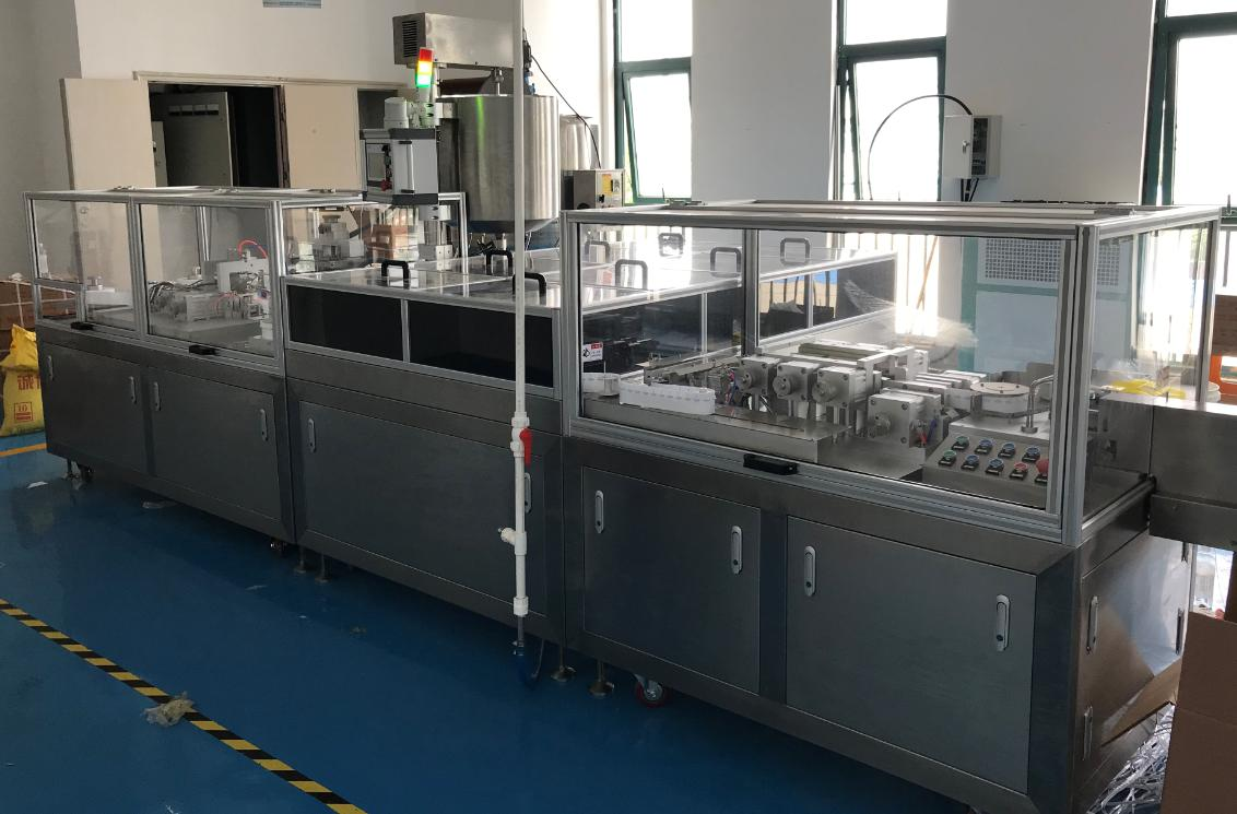 Automatic PVC Foil Suppository Production Line WS-7LS Automatic Making Equipment Suppository Filling and Sealing Machine