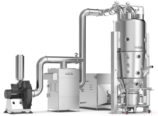 FL Fluid Bed Granulator with ATEX-certified Centrifugal Blower Fully Meet FDA