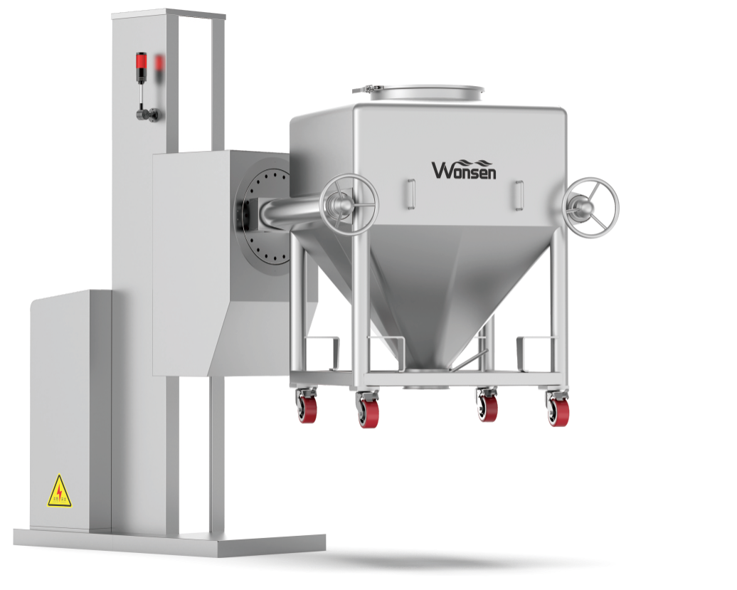 HLT Series Single Column Lifting Bin Blender with Simplified Operation and Easy Parameter Adjustment