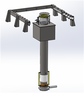 Urządzenie do automatycznego zrzucania materiałów międzypodłogowych CL