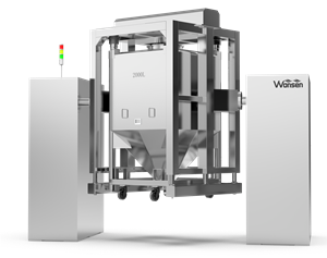 Полностью автоматический смеситель-контейнер с подъемным механизмом ЗТХ-2000, способный работать со сменными контейнерами для смешивания различных объемов