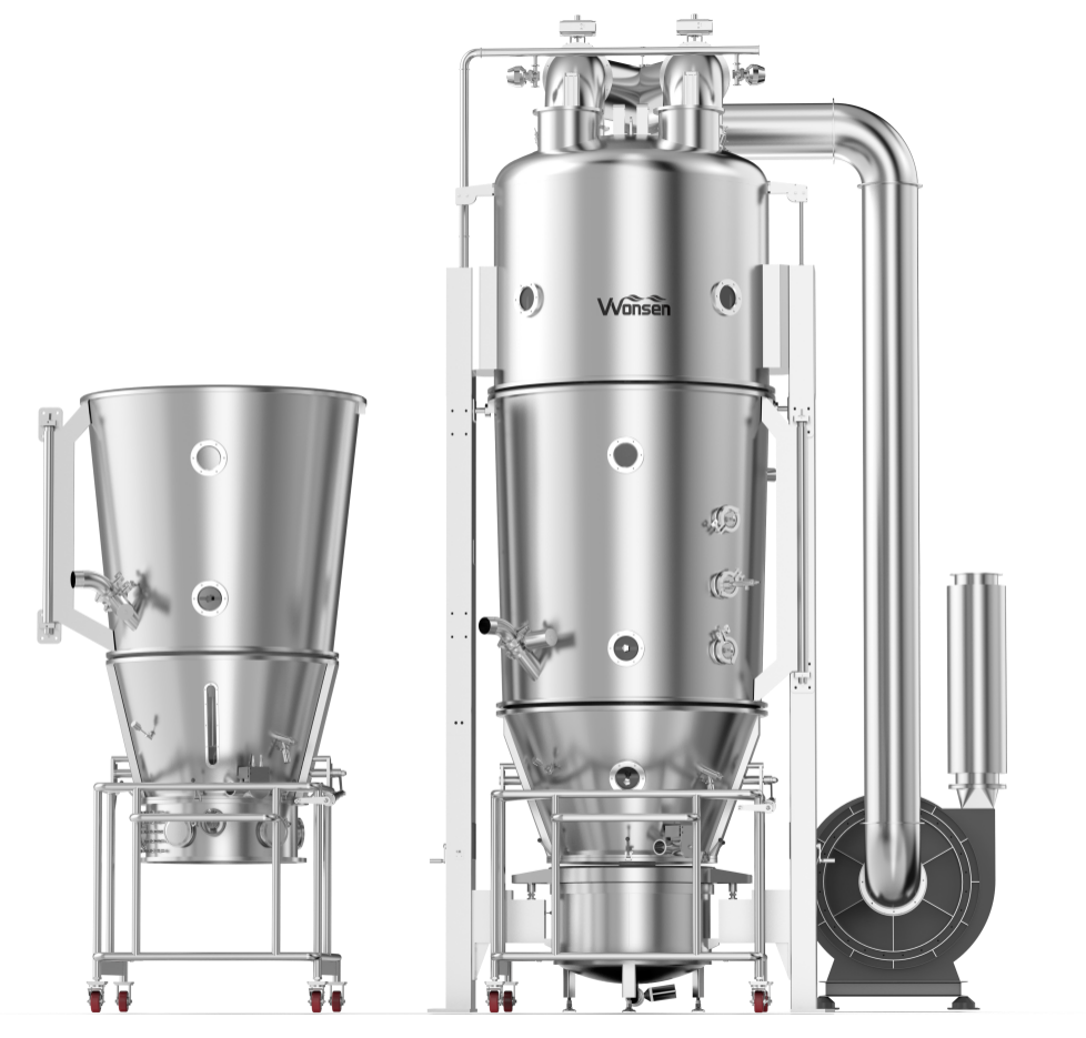 DPL-300 オールインワン流動床プロセッサー:トップスプレー造粒、ボトムスプレーコーティング、インスタント乾燥