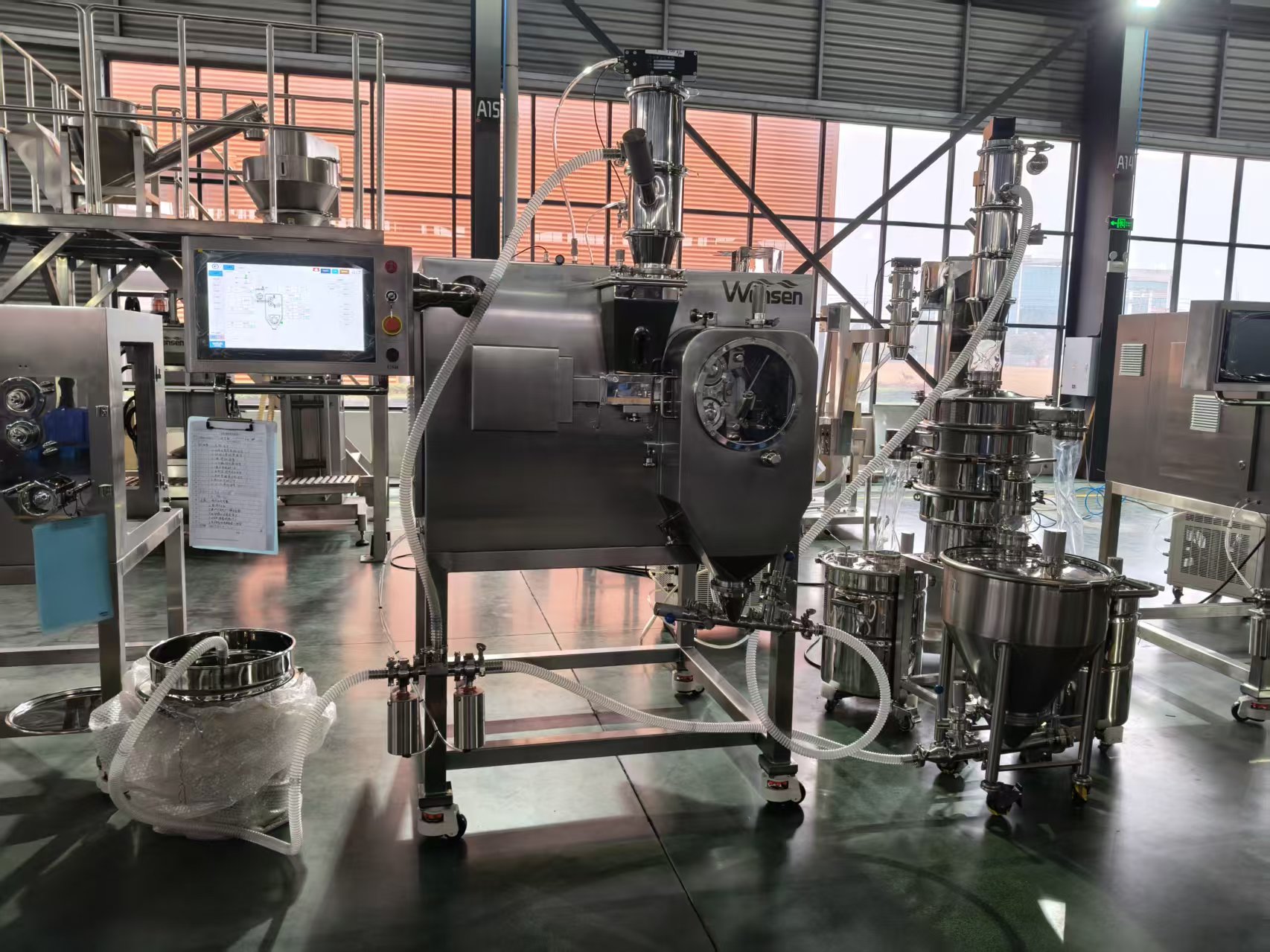 LG-30 Dry Granulation Granule Closed Production Line with 50kg/h Capacity
