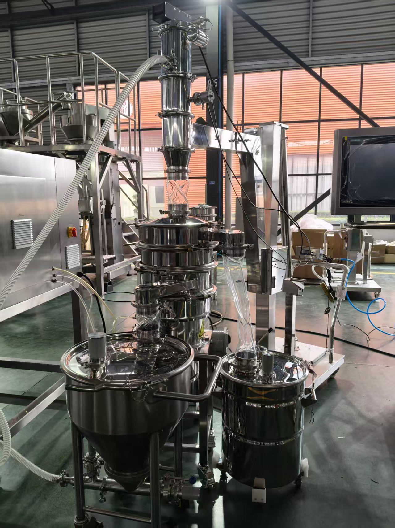 LG-30 Dry Granulation Granule Closed Production Line with 50kg/h Capacity