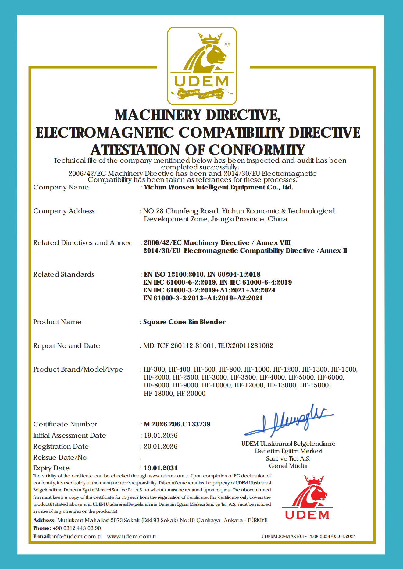 Square Cone Blender Square Cone Blender