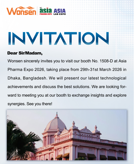 Alăturați-vă Wonsen la Asia Pharma Expo 2026 din Dhaka