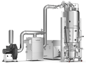 FL-500D GMP準拠流動層造粒機（混合、造粒、乾燥機能内蔵）