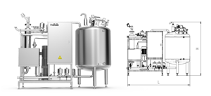ZQX-5 GMP-Designed Automatic Cleaning Unit Widely Used in Pharmaceutical Food and Fine Chemical Industries