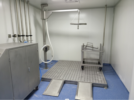 Vertical Bin Cleaning Machine | Pharma-Grade IBC Bin Washer for Solid Preparations