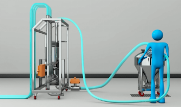 Vertical Bin Cleaning Machine | Pharma-Grade IBC Bin Washer for Solid Preparations