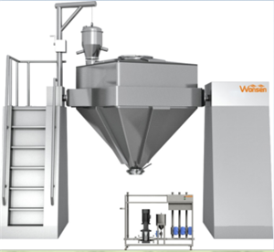 Square Cone Bin Blender GMP Compliant Mixer for Medicine Food Chemical Industry