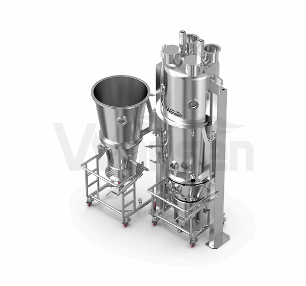 Multifunctional fluid bed granulator for solid preparation