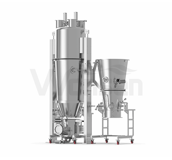 Multifunctional fluid bed granulator for solid preparation